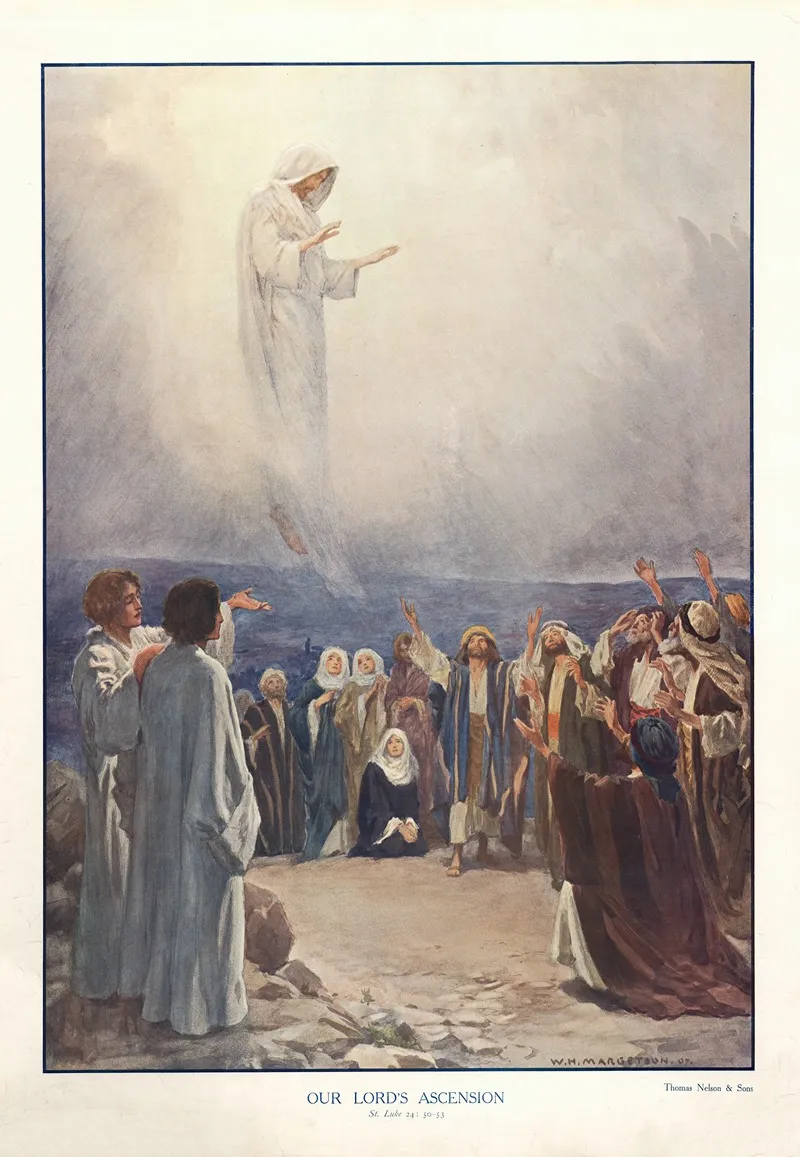 Our Lords Asscension Wall Art by William Henry Margetson - High-Resolution Digital Print