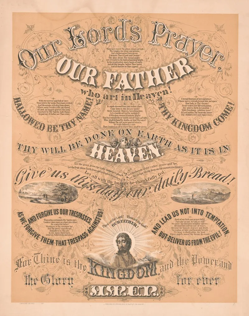 Our Lords Prayer Wall Art by Steuber Bros. - High-Resolution Digital Print