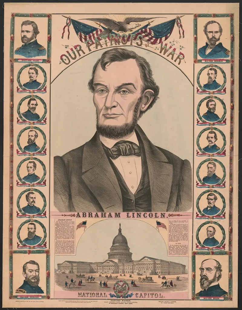 Our Patriots Of The War Abraham Lincoln Wall Art by Gaylord Watson - High-Resolution Digital Print