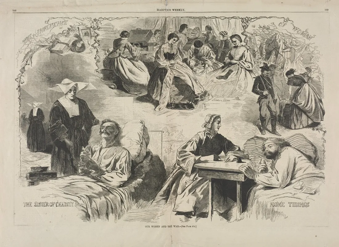 Our Women And The War Wall Art by Winslow Homer - High-Resolution Digital Print