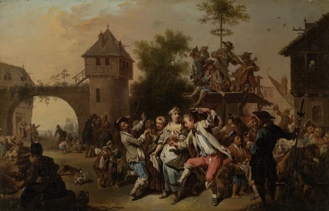 Outdoor Dance In A Village