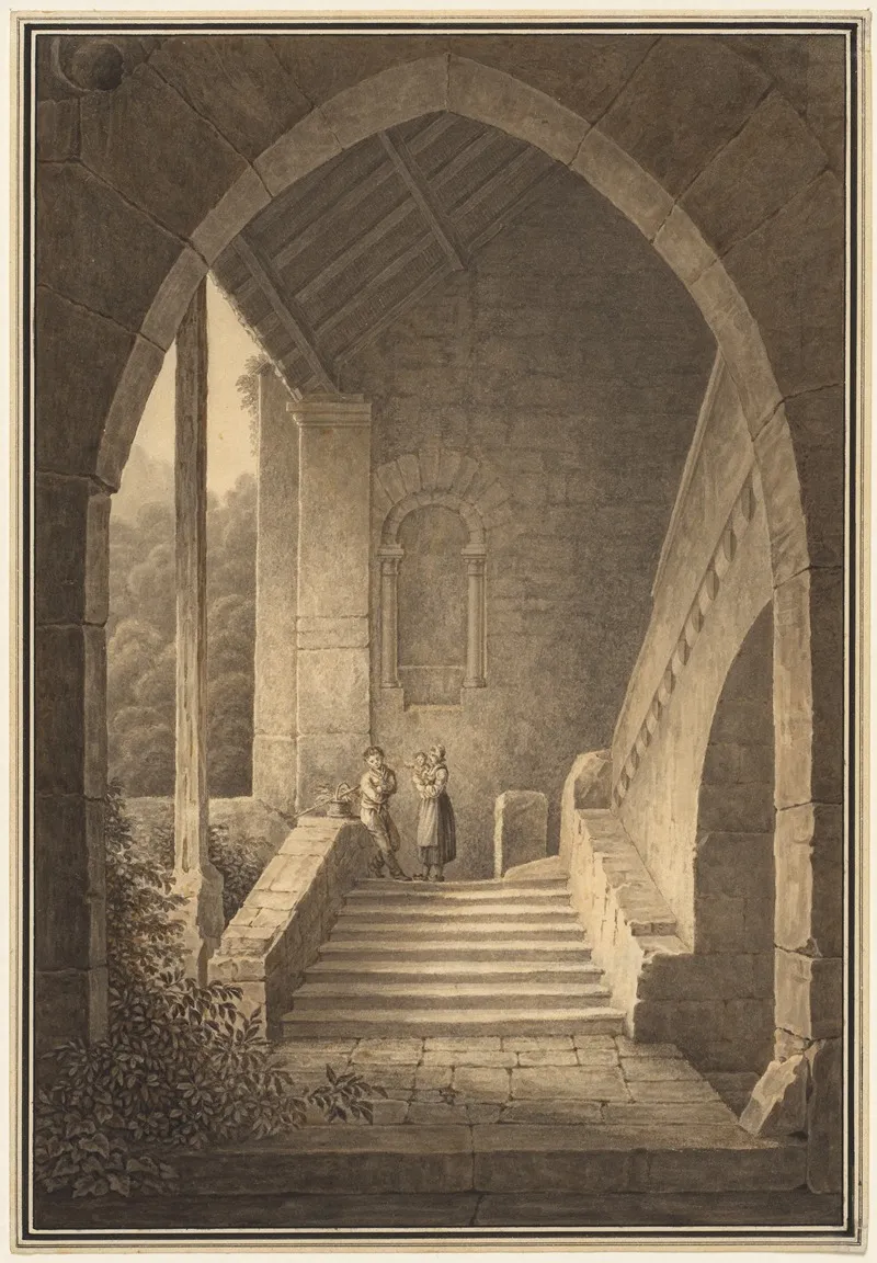 Outer Staircase Of A Gothic Ruin