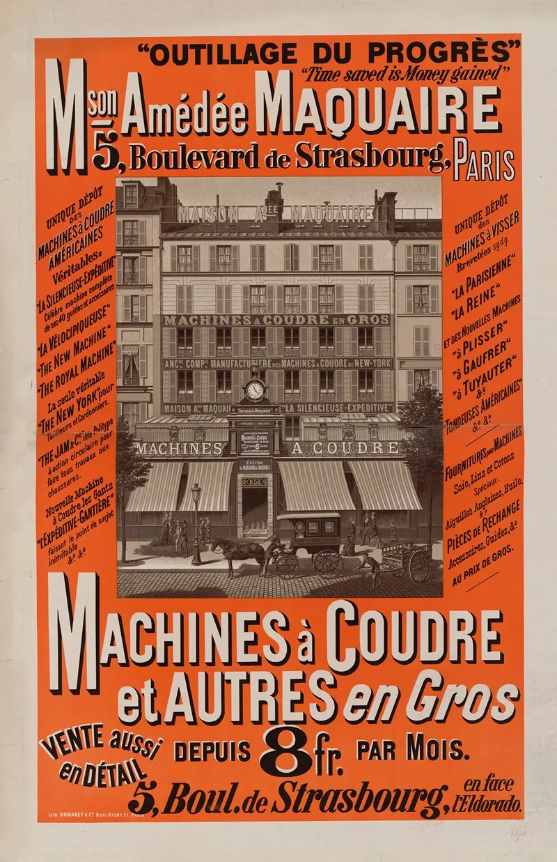 Outillage Du Progres Maison Amede Maquaire Machines A Coudre Et Autres En Gros