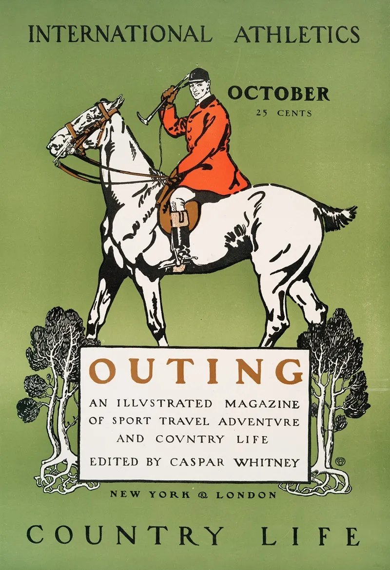 Outing Illustrated Magazine Of Sport Travel Adventure Contry Life Edited By Caspar Whitney Wall Art by Edward Penfield - High-Resolution Digital Print