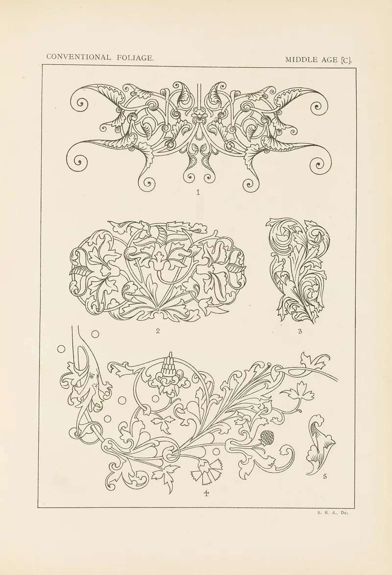 Outlines Of Ornament In The Leading Styles Pl 55
