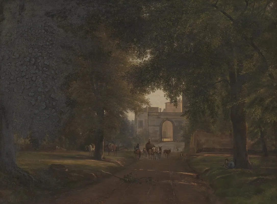 Outside Ariccia Wall Art by Thorald Brendstrup - High-Resolution Digital Print