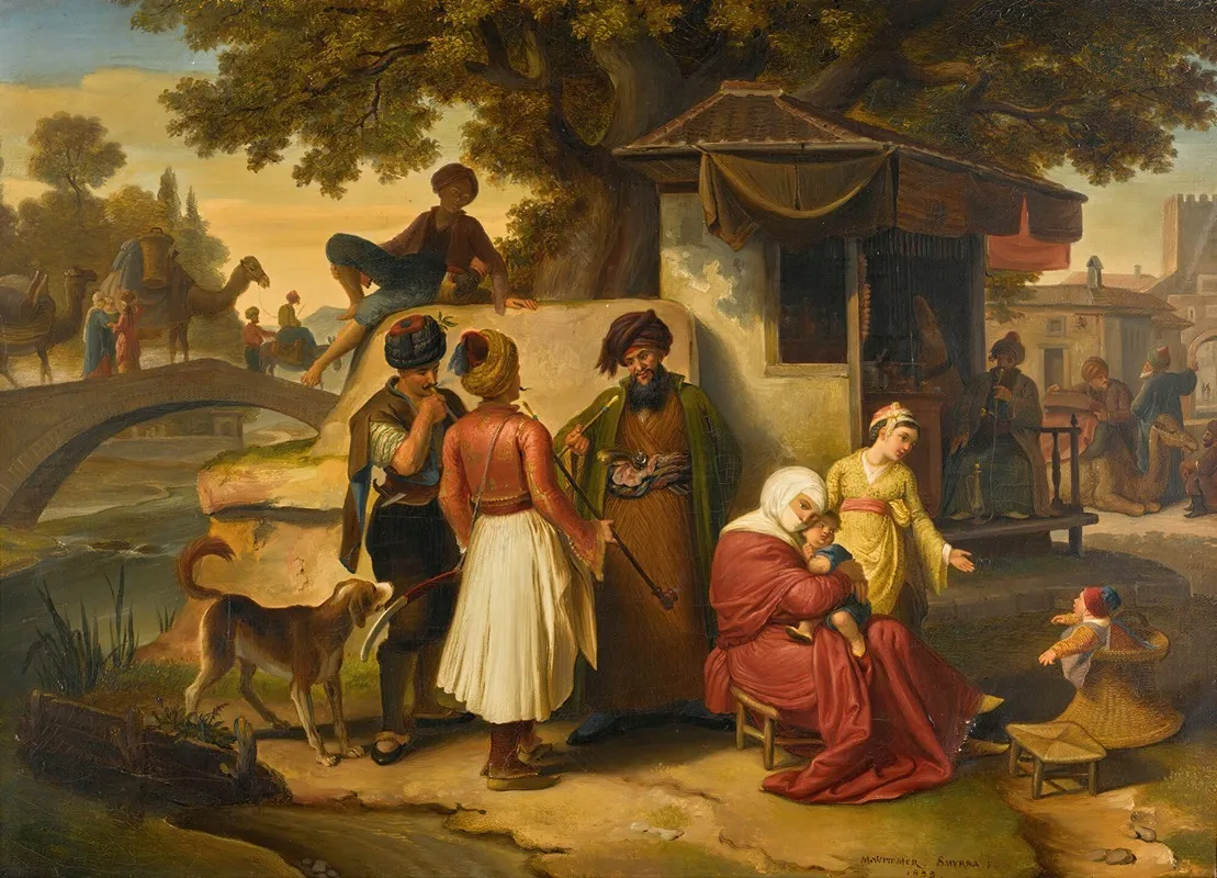 Outside The Gates Of Smyrna Wall Art by Johann Michael Wittmer - High-Resolution Digital Print