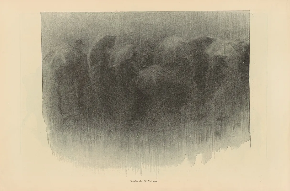 Outside The Pit Entrance 2 Wall Art by Charles Dana Gibson - High-Resolution Digital Print