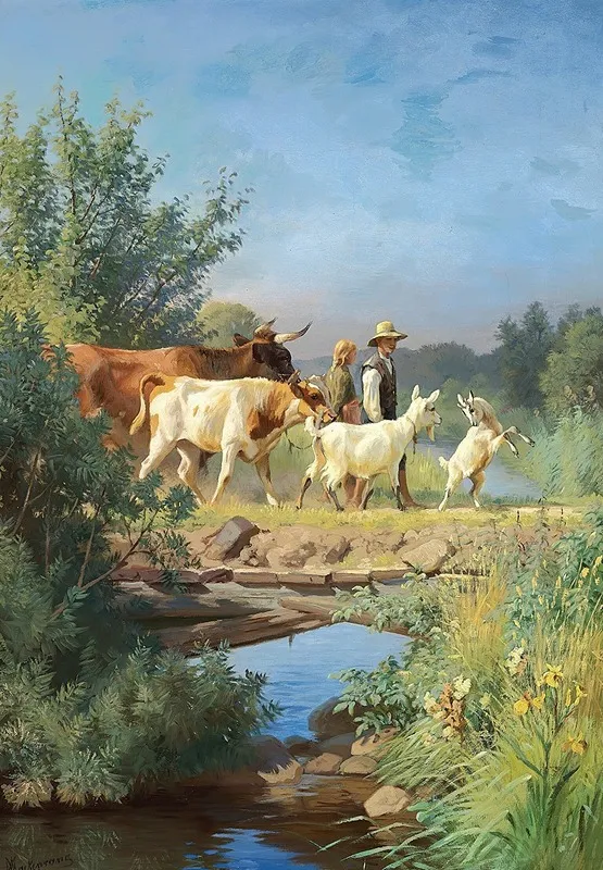 Over Broen Wall Art by Adolf Mackeprang - High-Resolution Digital Print
