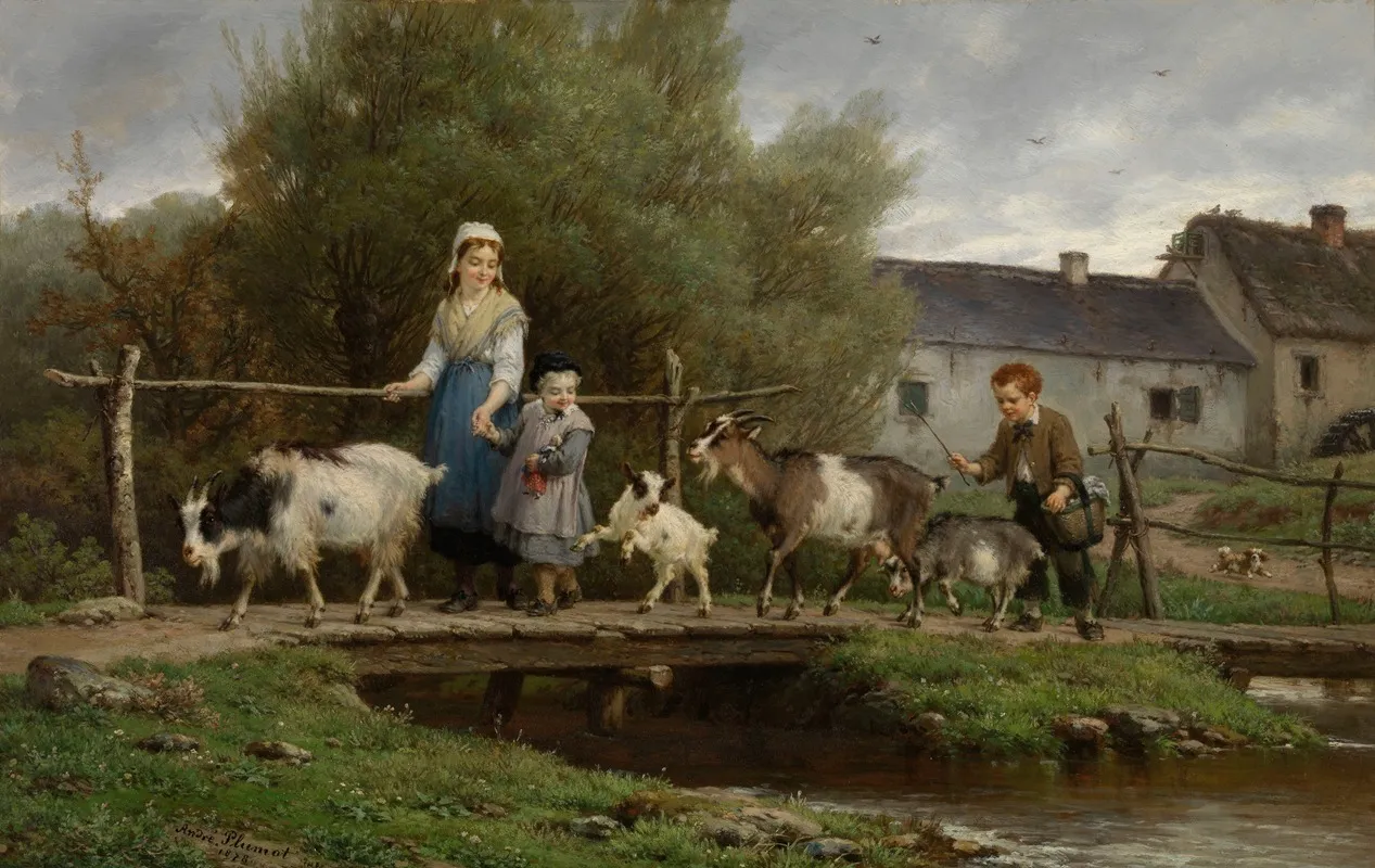 Over The Plank Bridge Wall Art by Andre Plumot - High-Resolution Digital Print