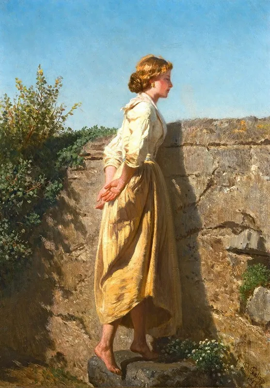 Over The Wall Wall Art by Filippo Palizzi - High-Resolution Digital Print