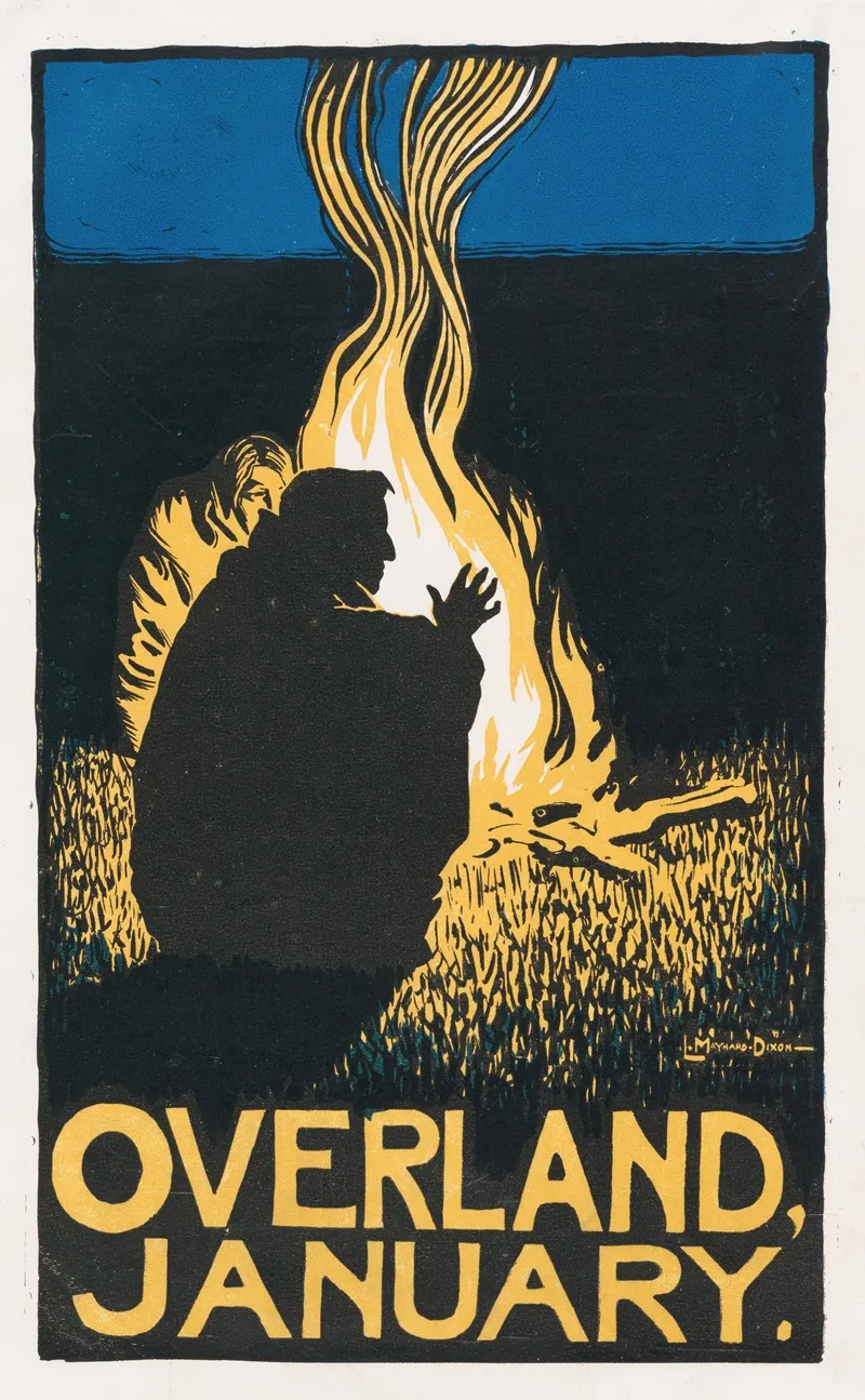 Overland January Wall Art by Maynard Dixon - High-Resolution Digital Print