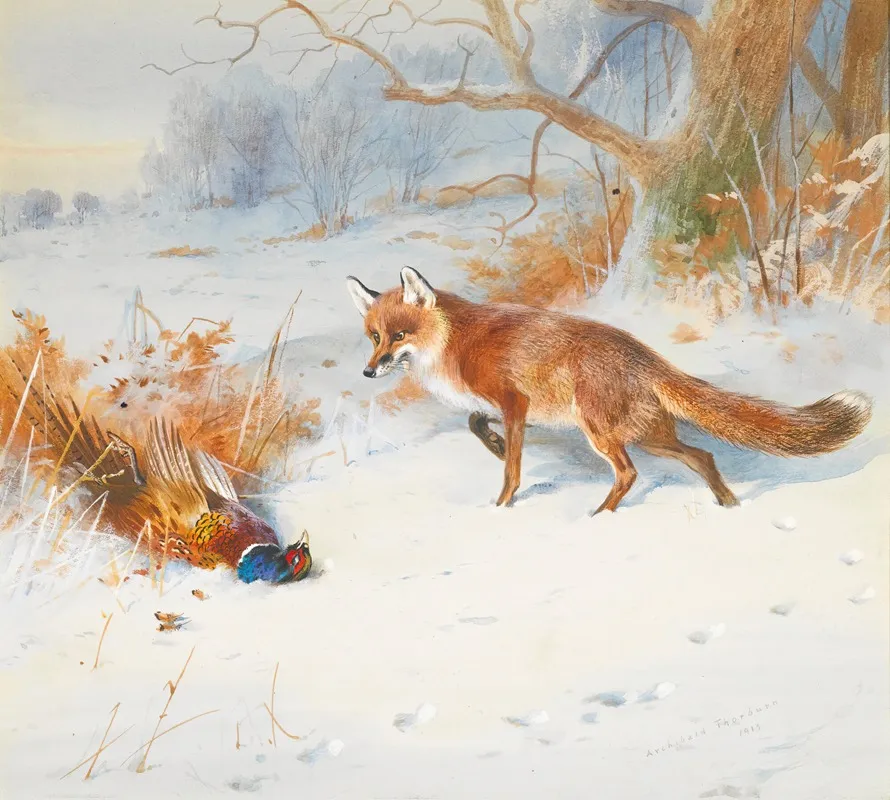 Overlooked By The Beaters Wall Art by Archibald Thorburn - High-Resolution Digital Print
