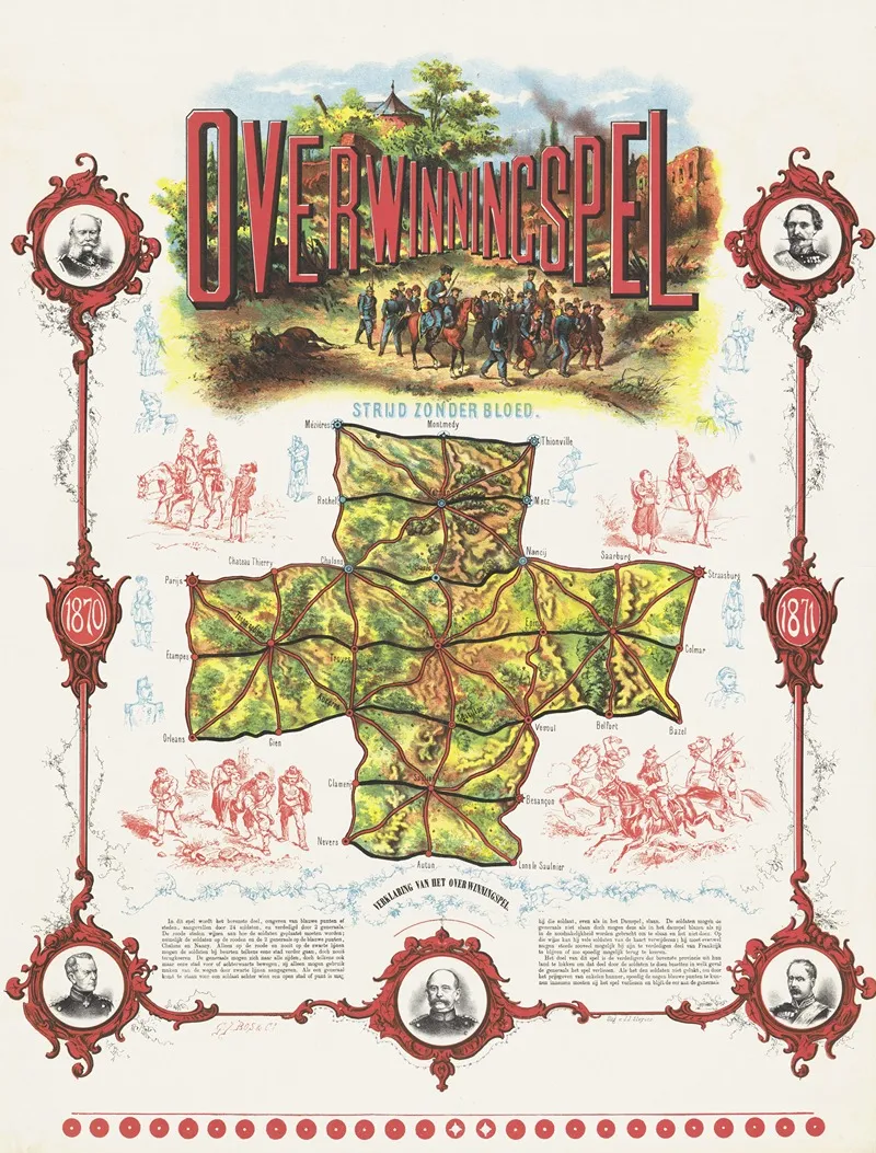 Overwinningspel Strijd Zonder Bloed Wall Art by G.J. Bos & Co. - High-Resolution Digital Print