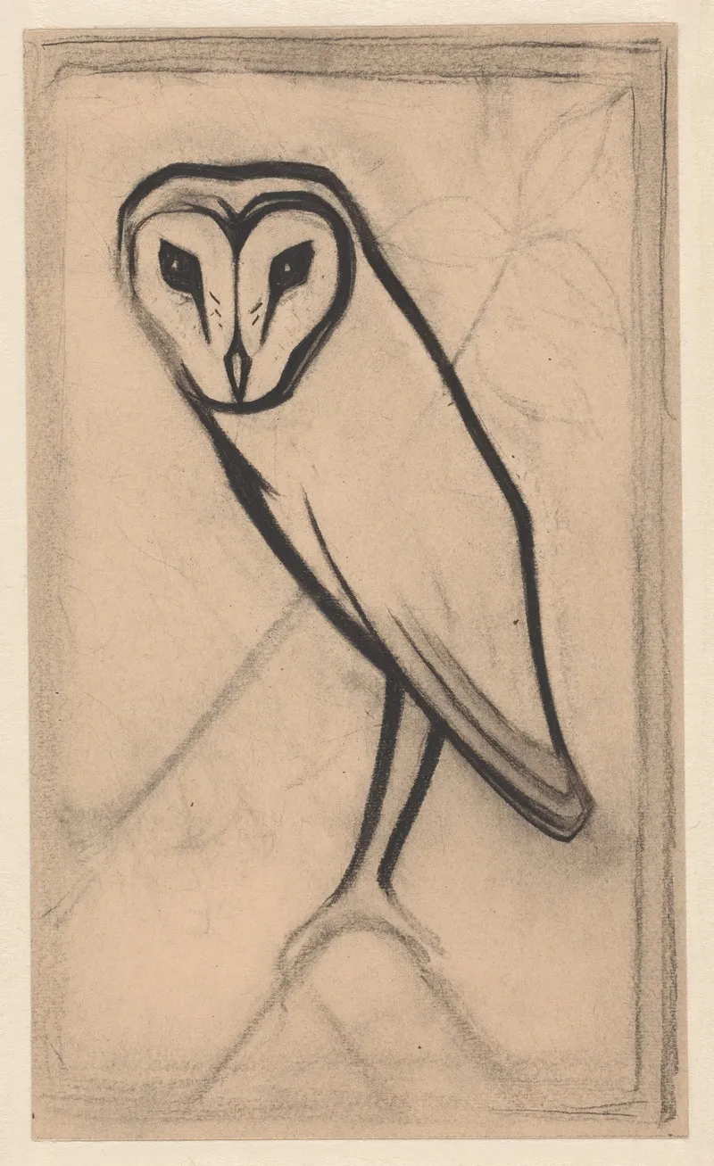 Owl 6 Wall Art by Julie de Graag - High-Resolution Digital Print