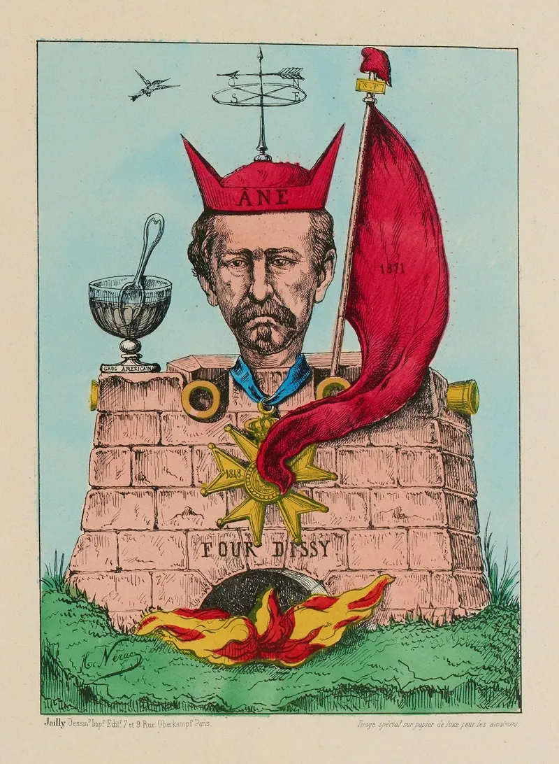 P Cluseret Dit La Rose Des Vents Brule En 1871 Ce Quil Adorait En 1848 Wall Art by H. Nérac - High-Resolution Digital Print