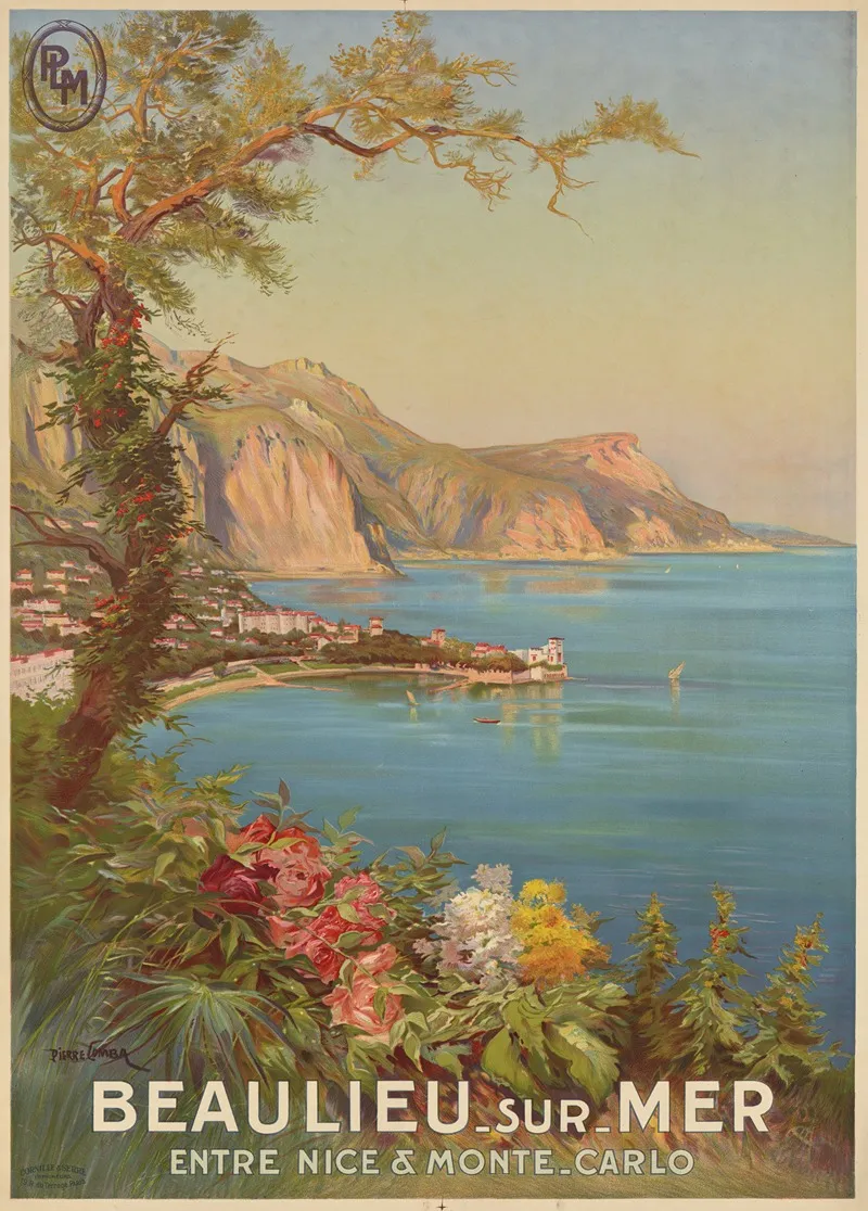 P L M Beaulieu Sur Mer Wall Art by Pierre Comba - High-Resolution Digital Print