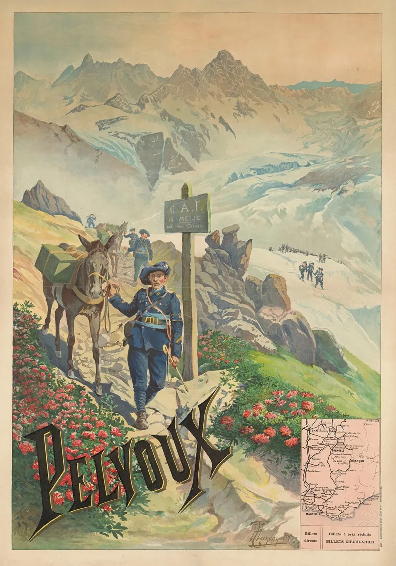 P L M Pelvoux Wall Art by Henri Ganier - High-Resolution Digital Print
