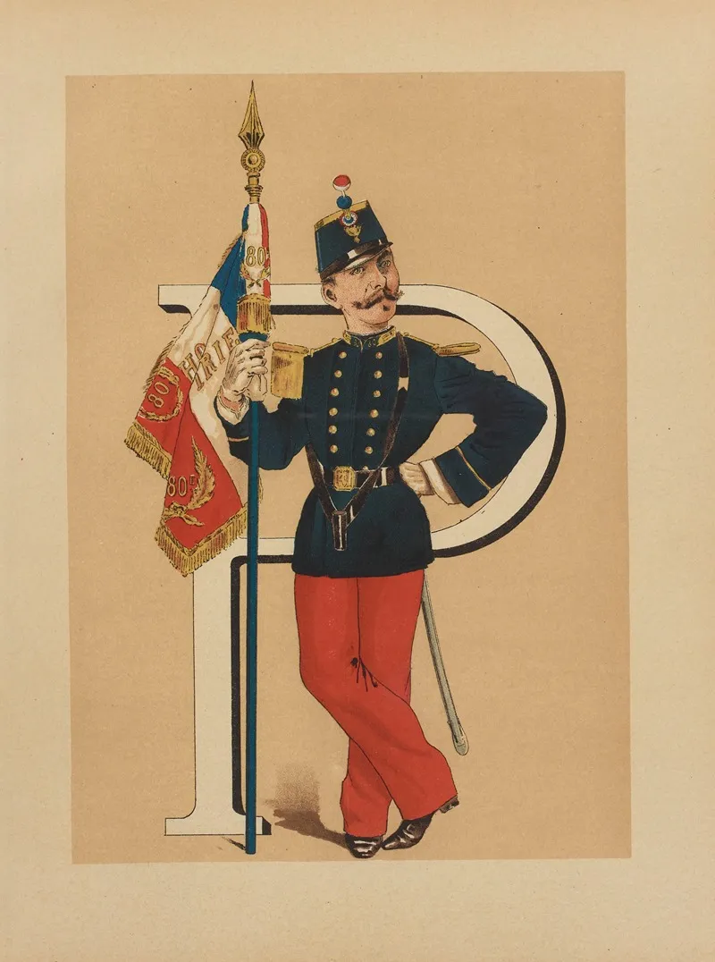 P Porte Drapeau Infanterie Territoriale Wall Art by Henri de Sta - High-Resolution Digital Print