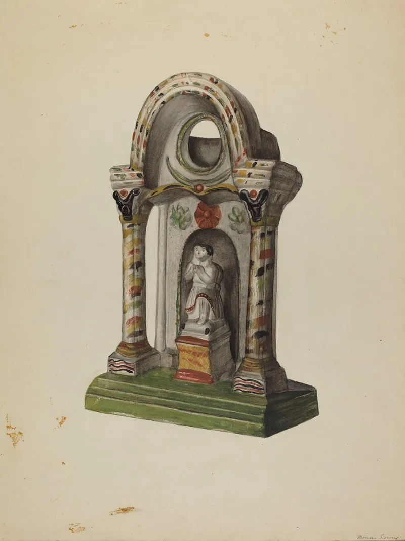 Pa German Chalkware Shrine