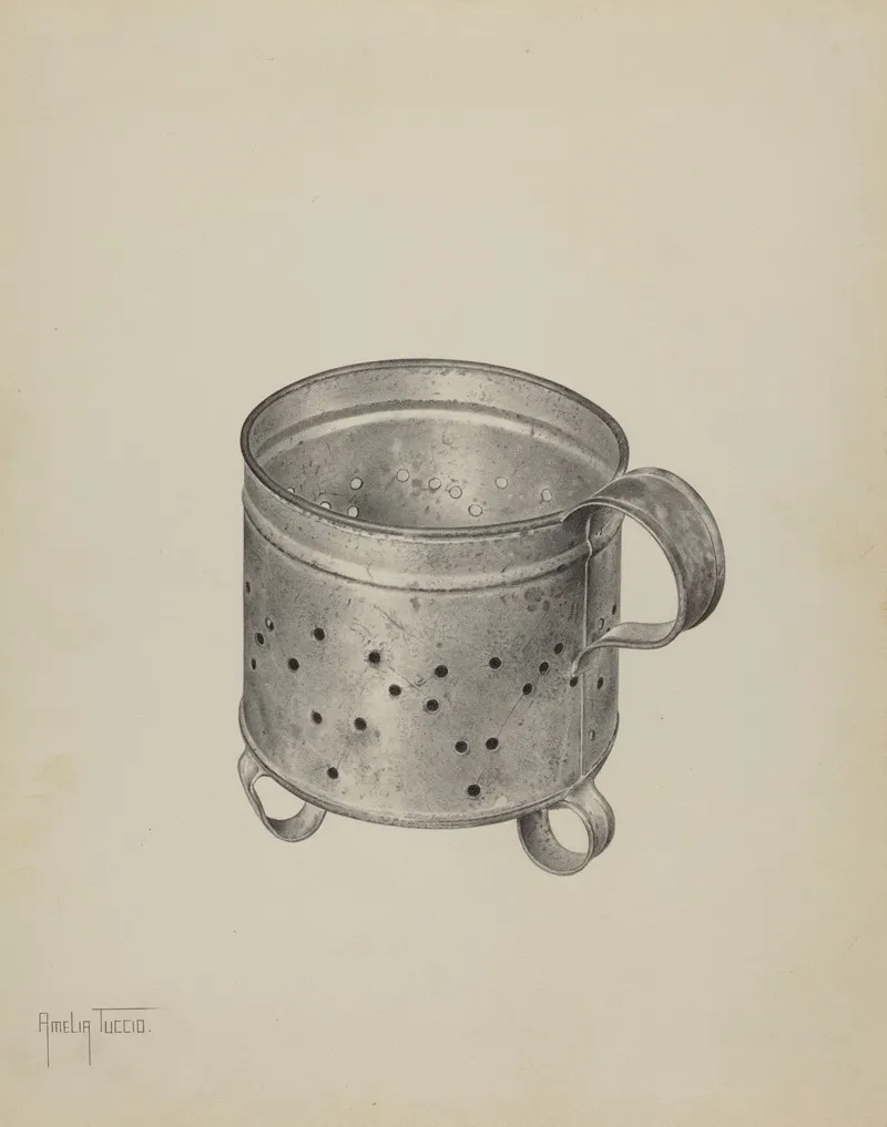 Pa German Cheese Strainer