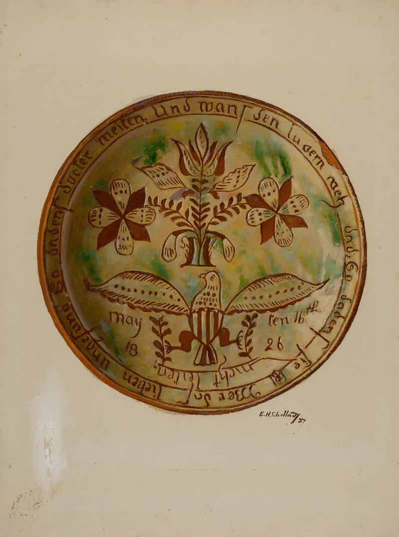 Pa German Plate 33
