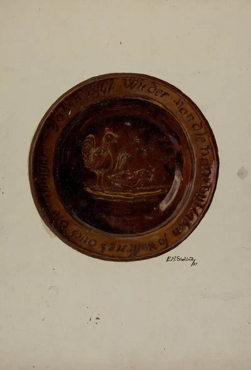 Pa German Plate 35