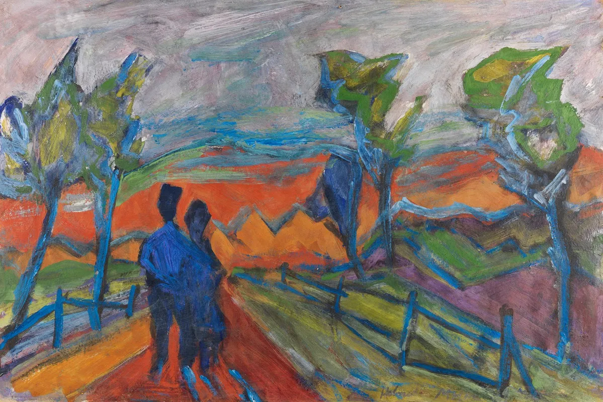 Paar In Landschaft 2