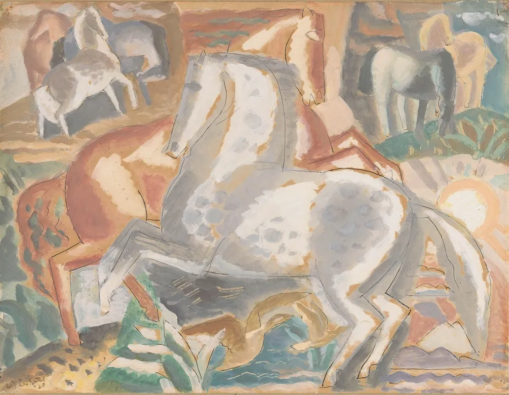 Paarden In Landschap