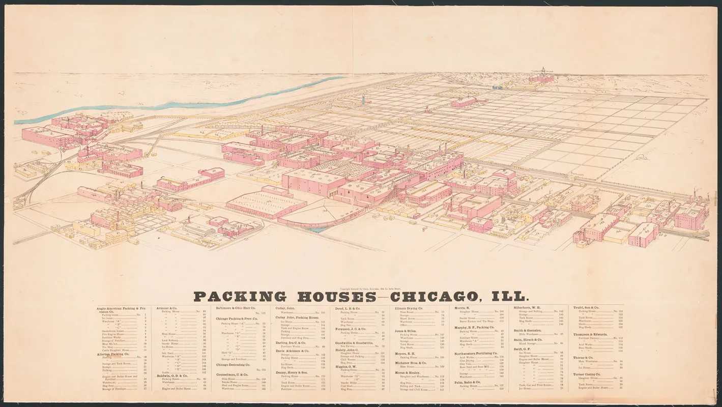 Packing Houses Chicago Ill Wall Art by Charles Rascher - High-Resolution Digital Print
