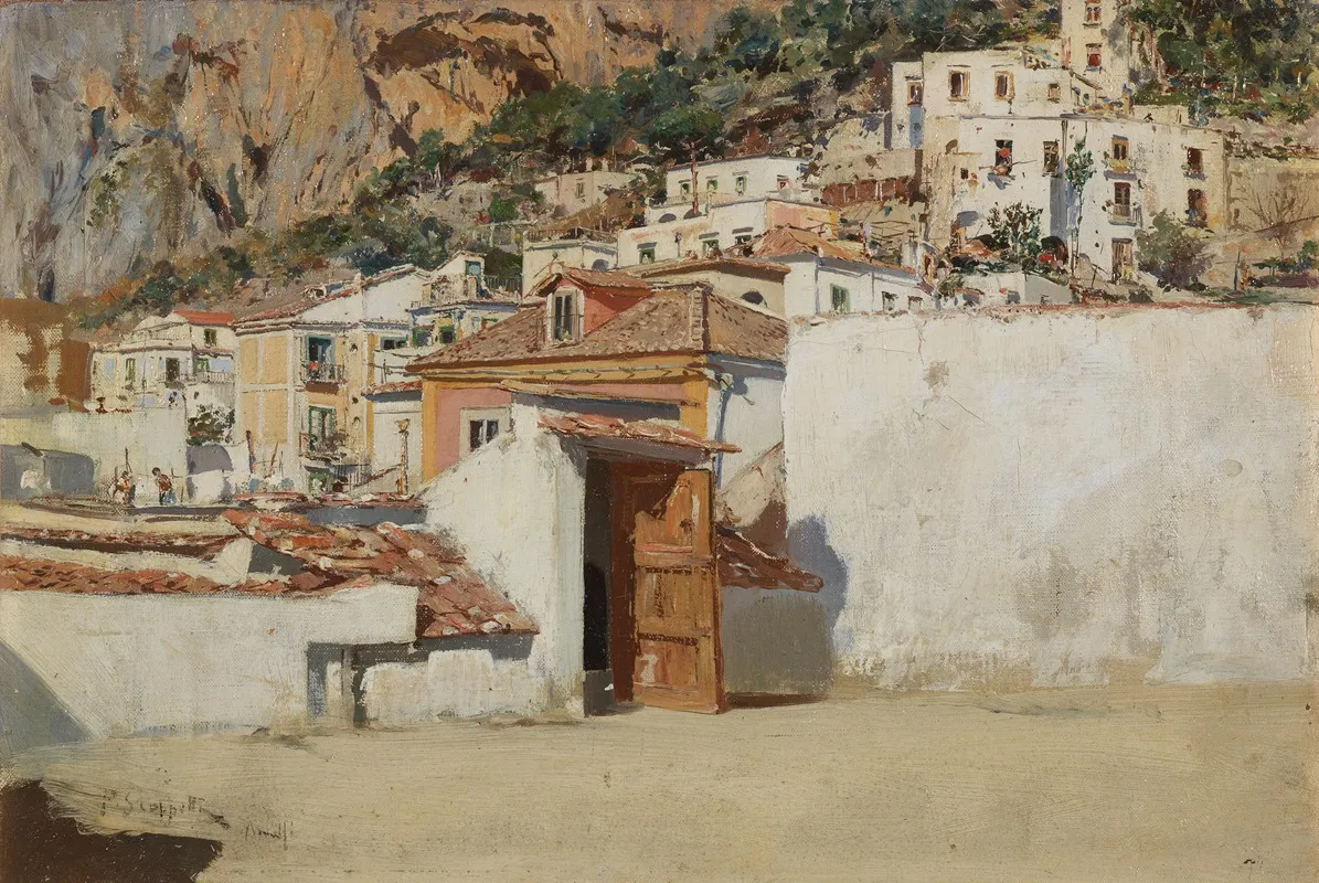 Paesaggio Di Amalfi Wall Art by Pietro Scoppetta - High-Resolution Digital Print