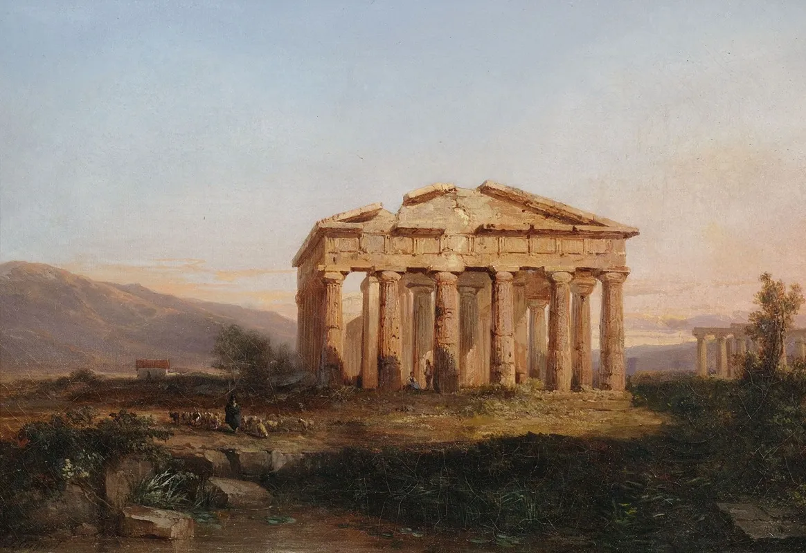 Paestum Temple In Morning Light