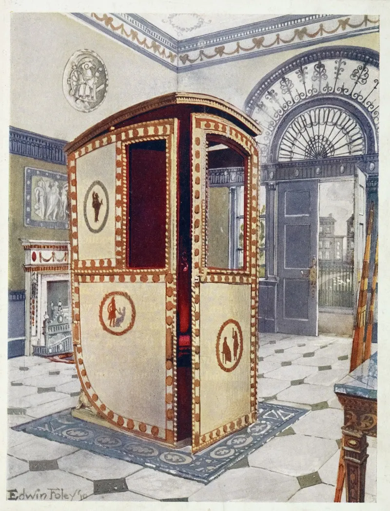Painted And Lacquered Sedan Chair With Domed Top Wall Art by Edwin Foley - High-Resolution Digital Print