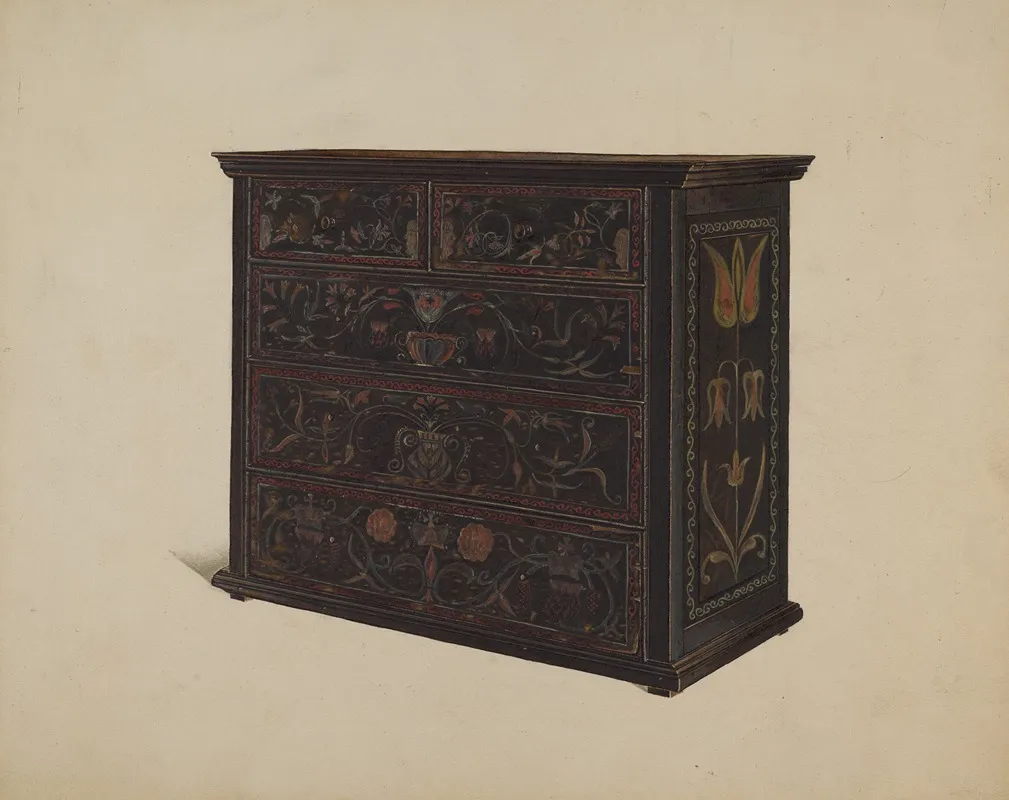Painted Chest Of Drawers 2