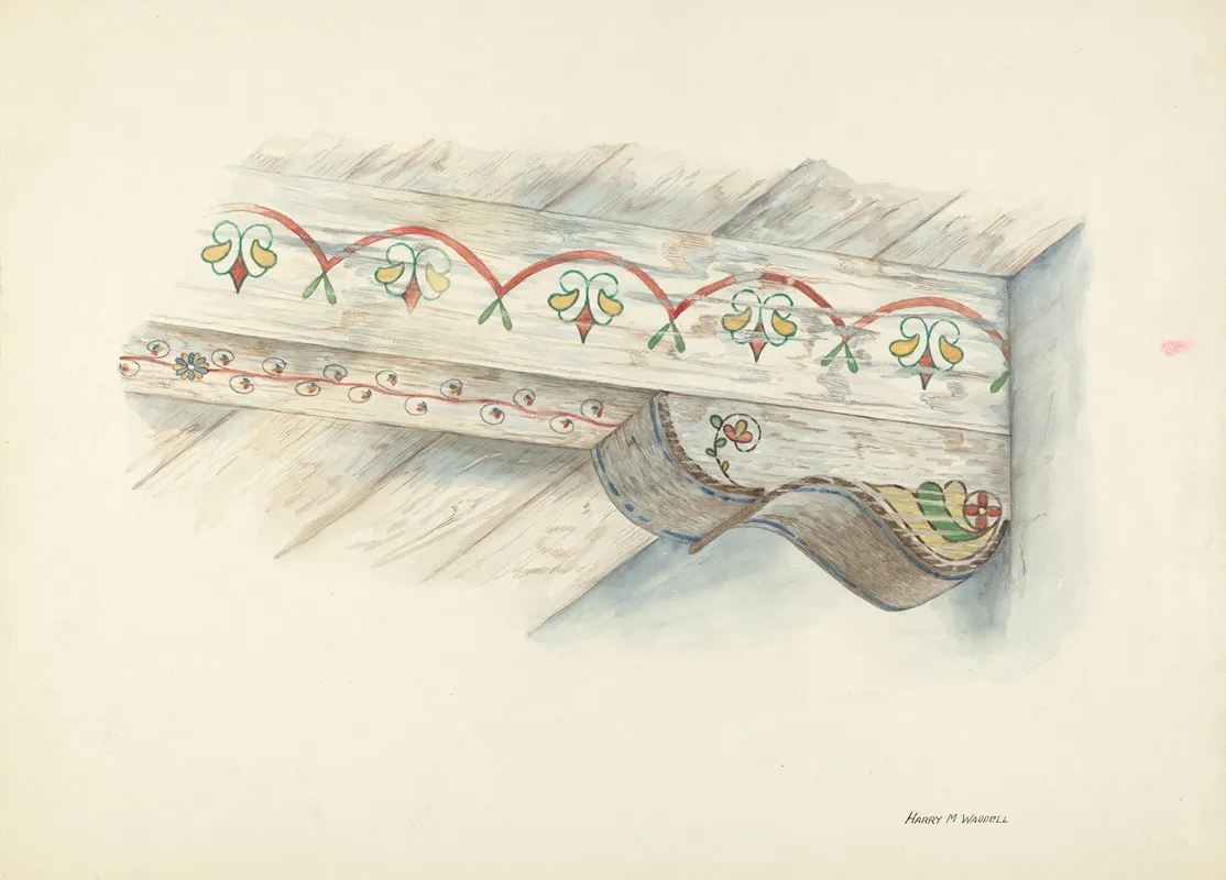 Painted Decorations On Ceiling