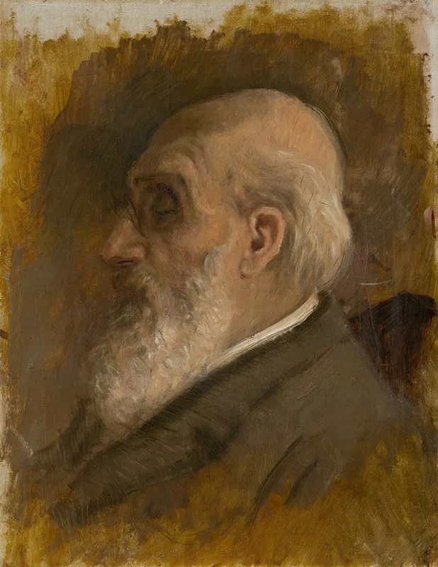 Painters Father Profile With Pince Nez Wall Art by Ladislav Mednyánszky - High-Resolution Digital Print