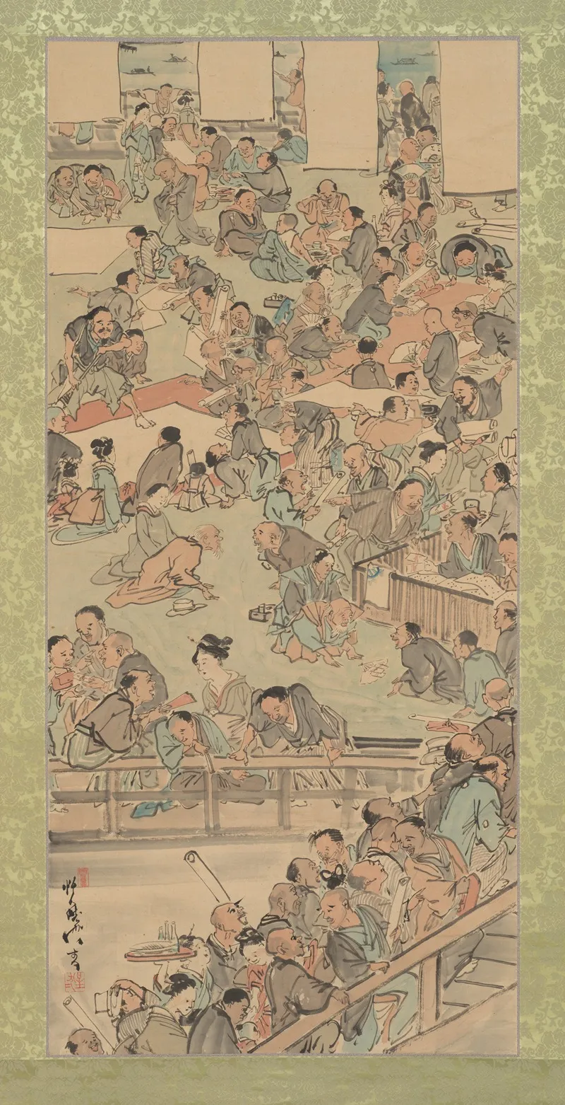 Painting And Calligraphy Gathering At The Nakamuraro In Ryogoku