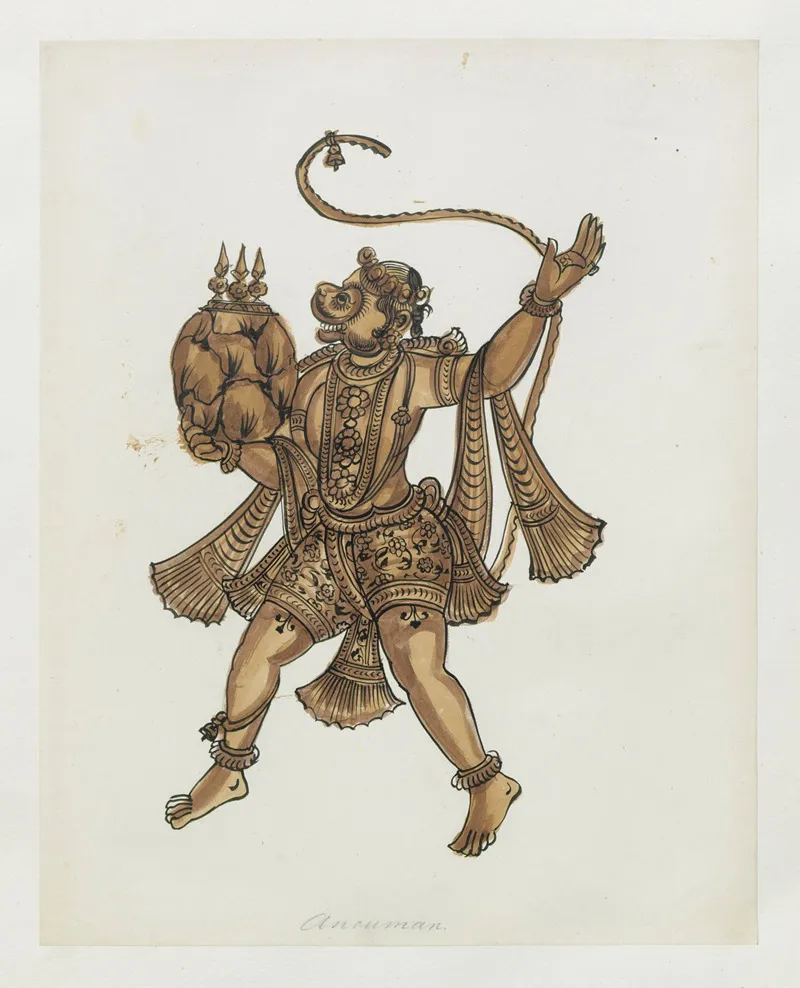 Paintings From The Chidambaram Shrine Pl 059 Wall Art by Anonymous - High-Resolution Digital Print