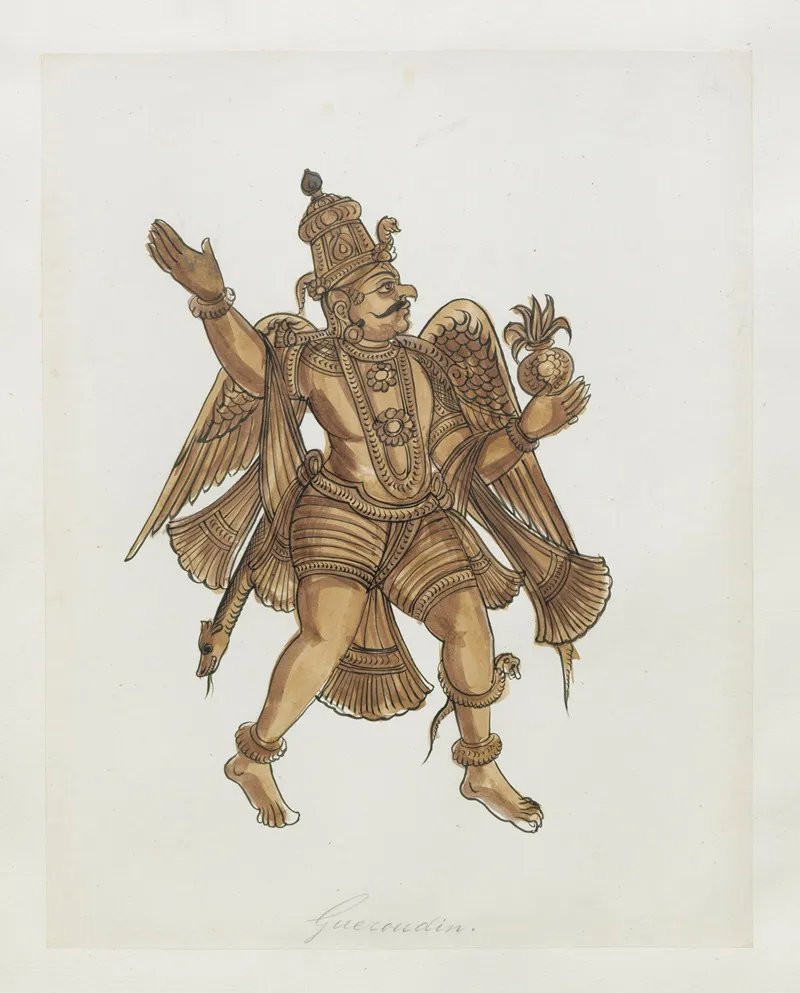 Paintings From The Chidambaram Shrine Pl 060 Wall Art by Anonymous - High-Resolution Digital Print