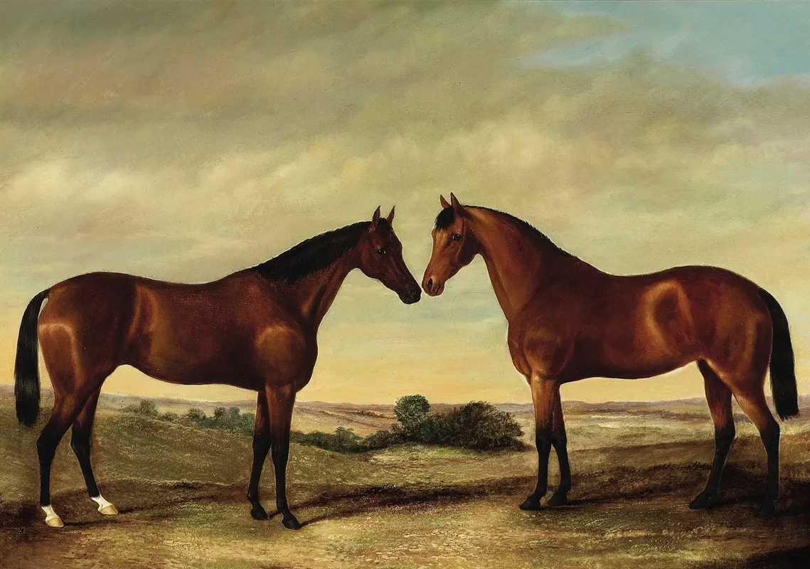 Pair Of Horses Wall Art by James Clark - High-Resolution Digital Print