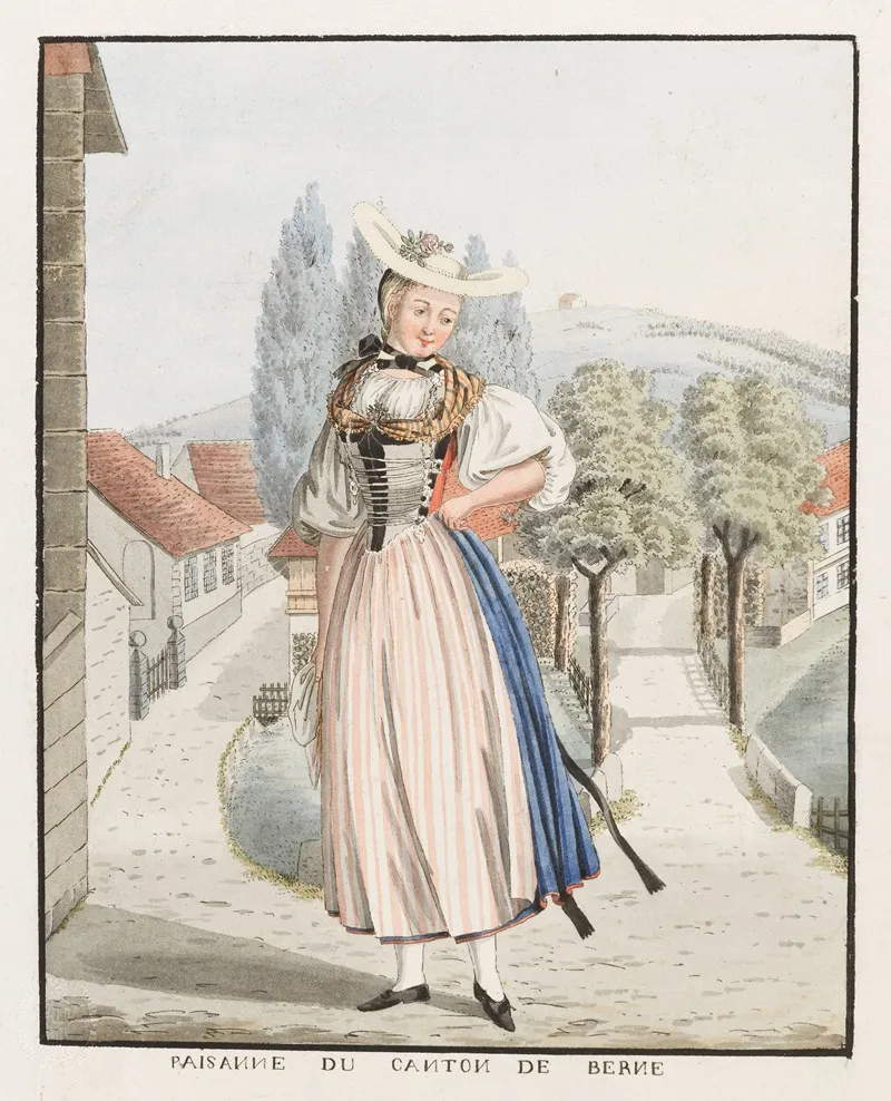 Paisanne Du Canton De Berne Wall Art by Gottfried Locher - High-Resolution Digital Print