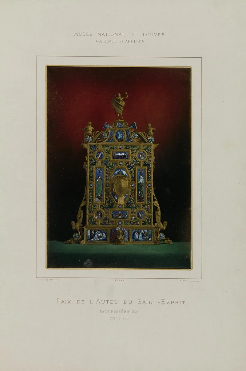 Paix De Lautel Du Saint Esprit Face Posterieure Xvie Siecle by Léon Vidal - High-Resolution Digital Print