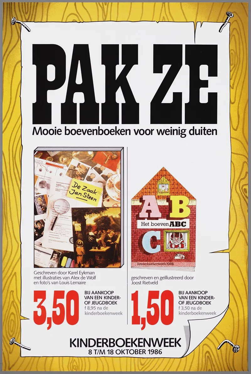 Pak Ze Mooie Boevenboeken Voor Weinig Duiten Kinderboekenweek 8 18 Oktober 1986 Wall Art by CPNB - High-Resolution Digital Print