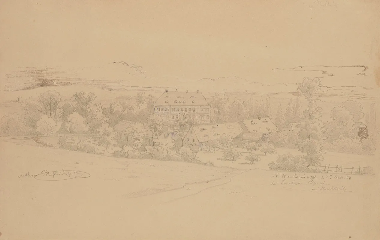 Palace In Wlosien Heidersdorf Near Luban