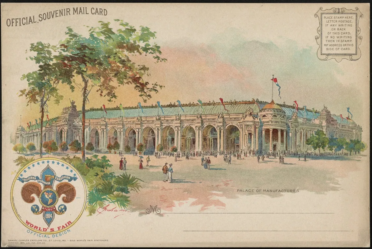 Palace Of Manufactures Wall Art by Gray Litho. Co - High-Resolution Digital Print