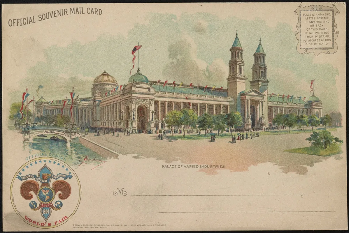 Palace Of Varied Industries Wall Art by Gray Litho. Co - High-Resolution Digital Print