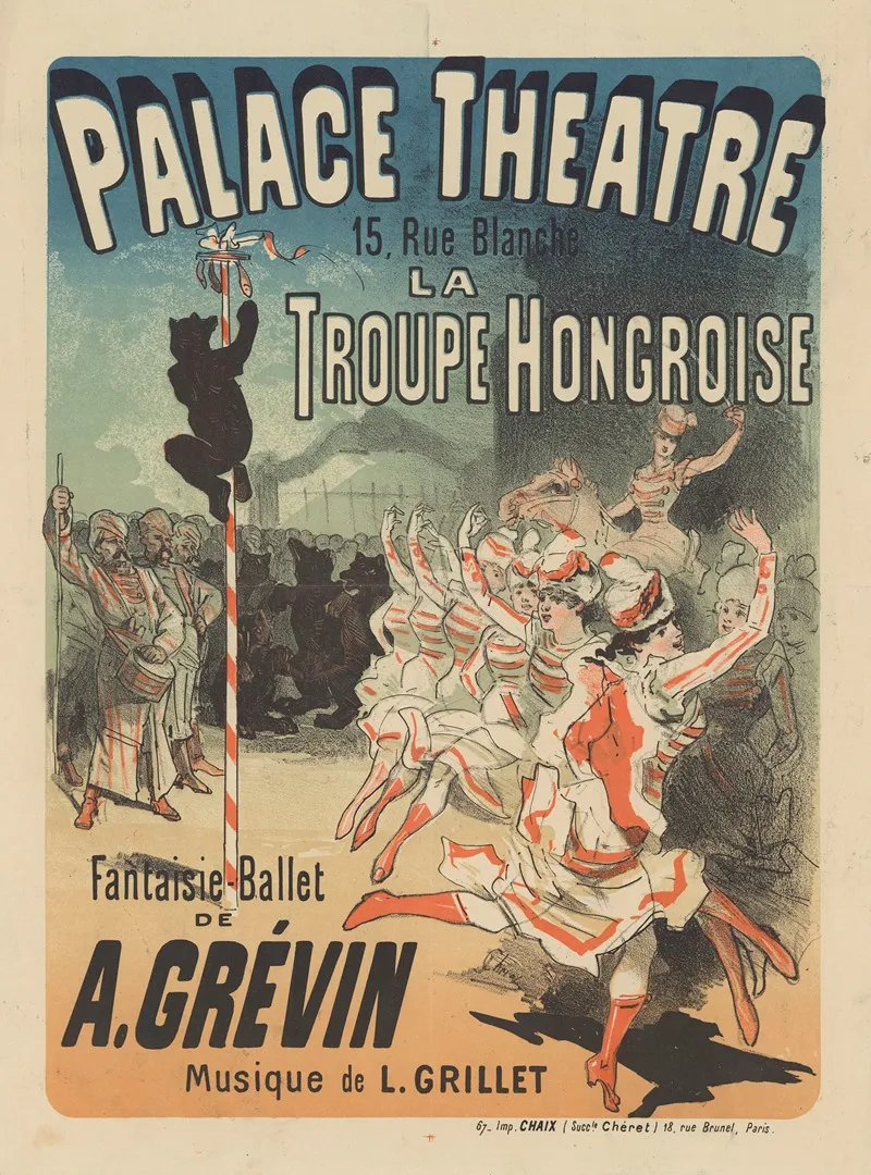 Palace Theatre La Troupe Hongroise Fantasie Ballet De A Grevin Musique De L Grillet