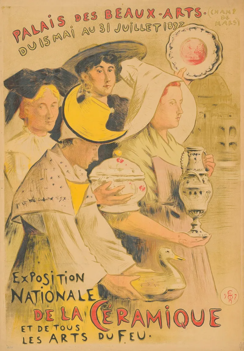 Palais Des Beaux Arts Champs De Mars Exposition Nationale De La Ceramique 1897