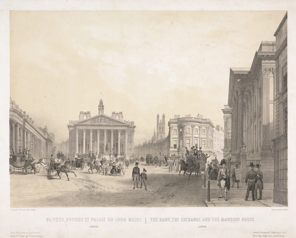 Palais Du Lord Maire Wall Art by Louis Jules Arnout - High-Resolution Digital Print