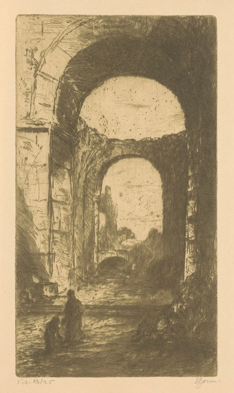 Palatijnsche Ruine In Rome